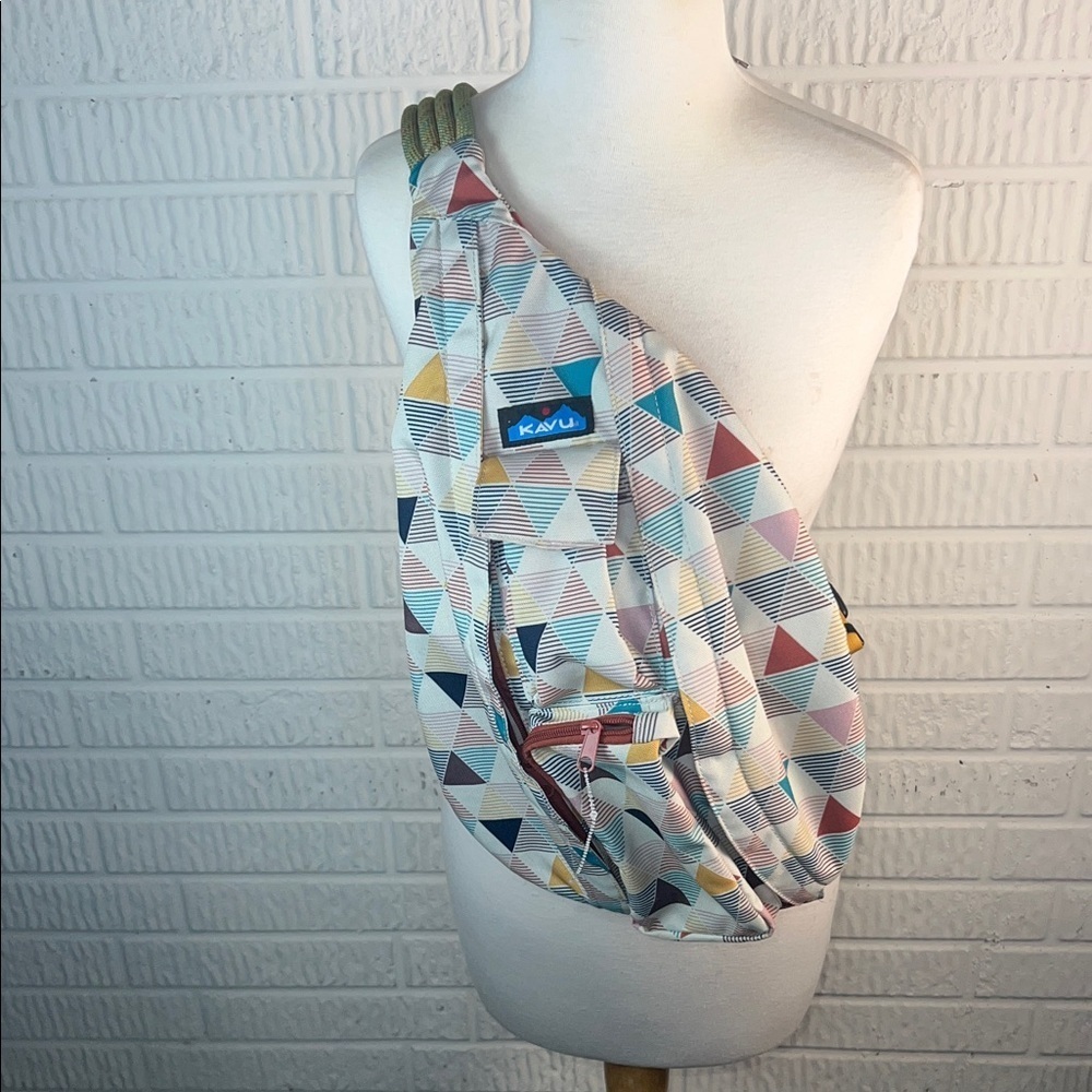 KAVU Women's Geometric Pastel Sling Bag